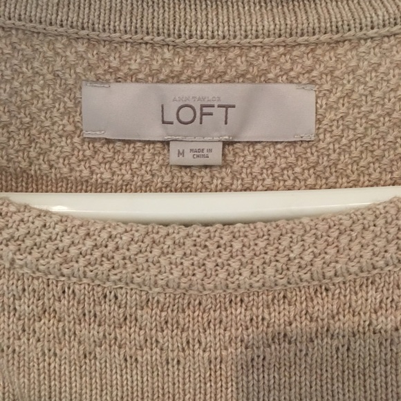 Loft tan sweater. Size medium. - Picture 4 of 6